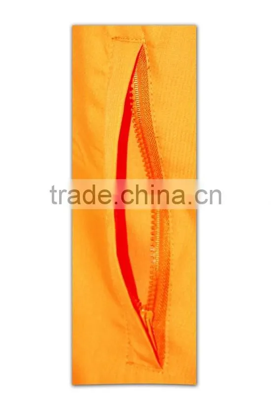 China manufactory high quality plain orange multi pocket work vest