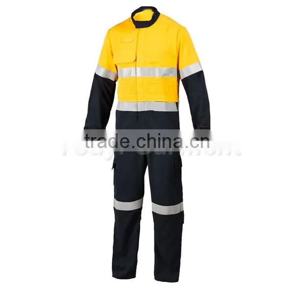 50mm reflective tape durable comfort 220gsm FR workwear coverall