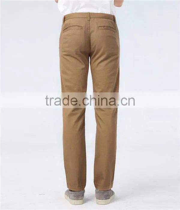 Make in China hot sale new model men pants khaki trousers