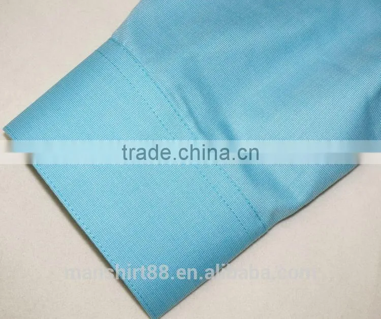 high quality contrast color half sleeve men dress shirt