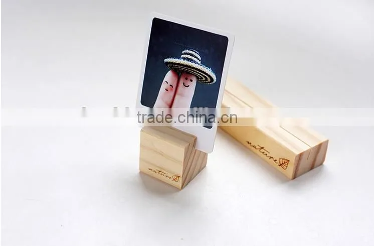 Hot Selling wooden Name Card Clip,Promotional Sticker Note Clip