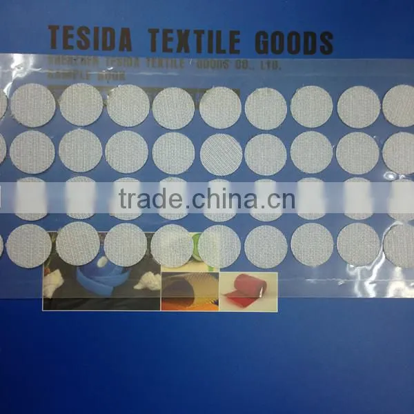 Round dot adhesive hook and loop