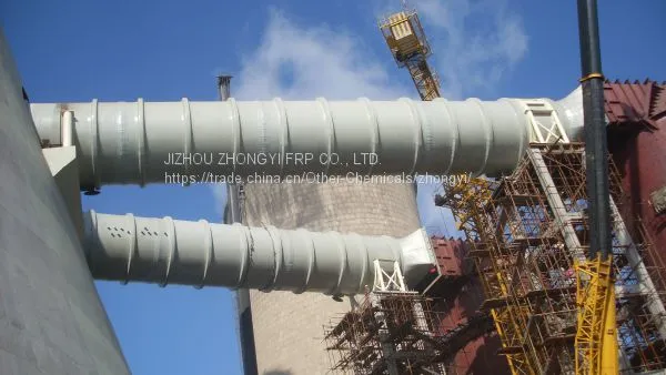 天津军粮城电厂DN5200(冀州中意) DN5200 flue for Tianjin Junliangcheng Thermal Power Plant