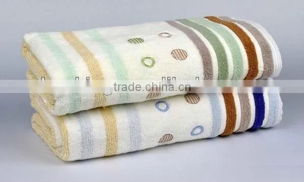 embroidery bath towel