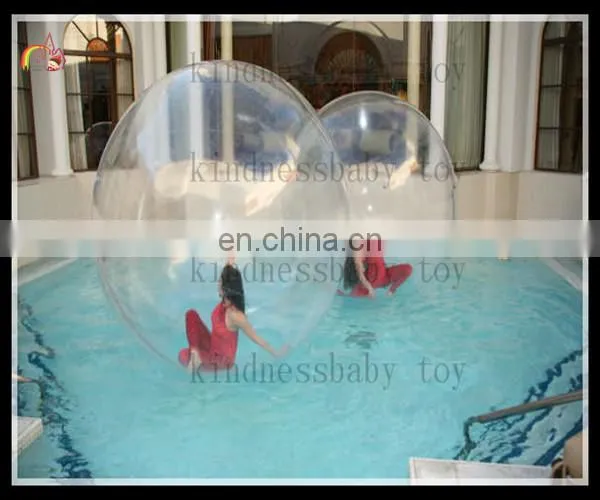 Crazy Game clear inflatable water walking ball,inflatable water rolling ball,walk on water ball