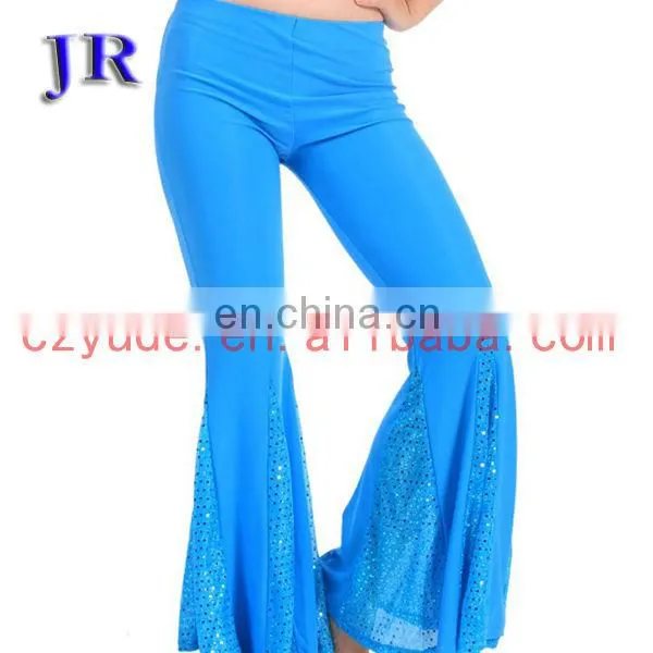 Ballroom beautiful women belly dance sequins pants K-4011#