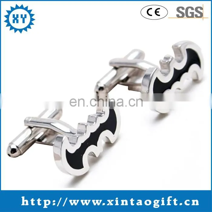 Promotion metal silver plating square silver cufflinks