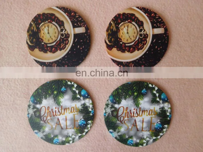 Barware non slip silicone coaster with custom printing logo