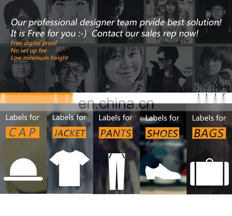Pu handmade custom metal logo leather clothing label for garment