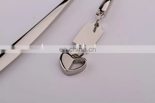 HOT SALE DESK DEPENDENT SILVER GIFT METAL HEART TAG BOOKMARK