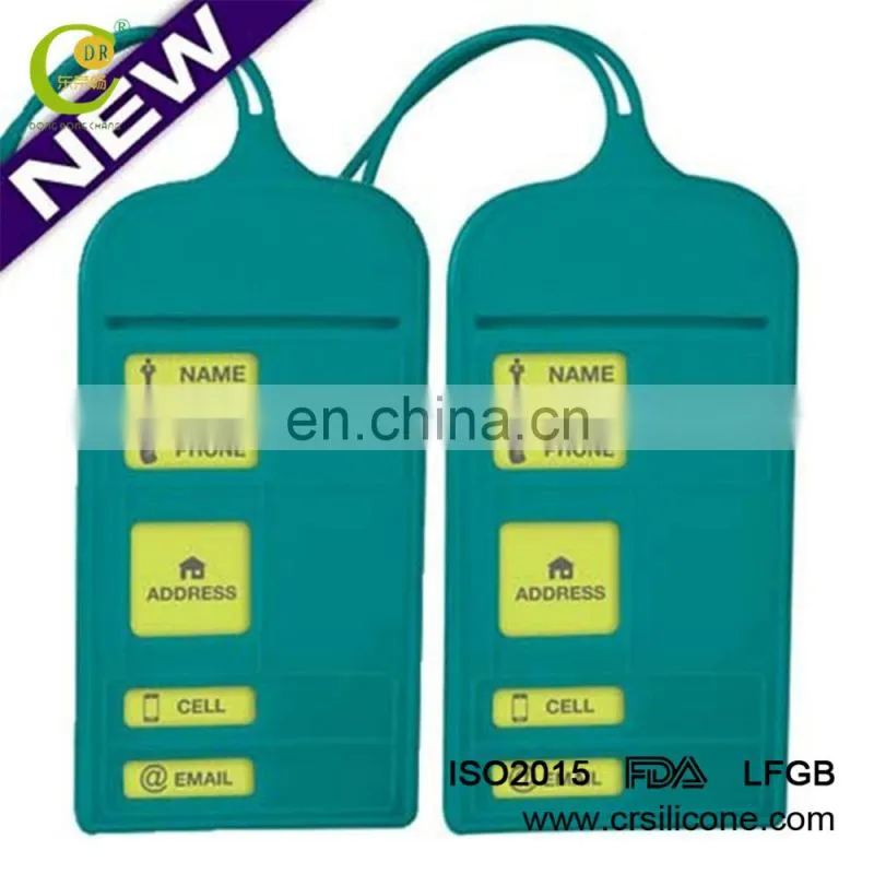 Direct Sale Custom Personalised Eco-Friendly Pvc Luggage Name Tags From Factory