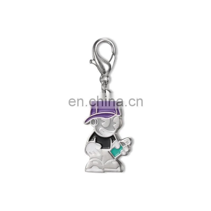 metal enamel charm, elephant shape zipper head,custom metal enamel zipper heads