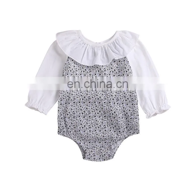 Infants & Toddler Clothes Romper Long Sleeve Floral Baby Girls Cotton Romper