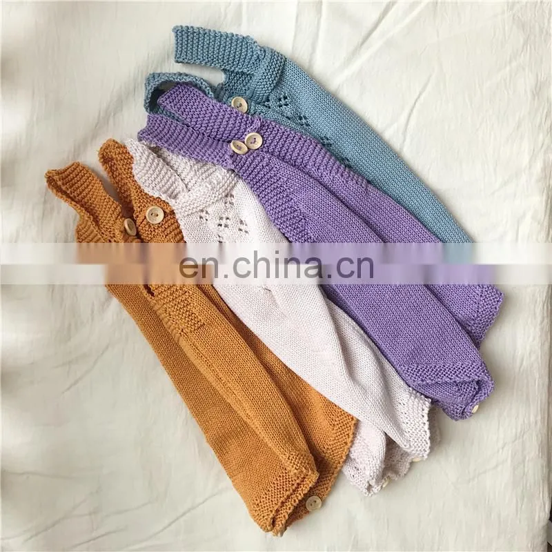 Baby Knitting Rompers Cute Overalls Newborn Baby Girls Boys Clothes Infantil Baby Girl Boy Sleeveless Romper Jumpsuit