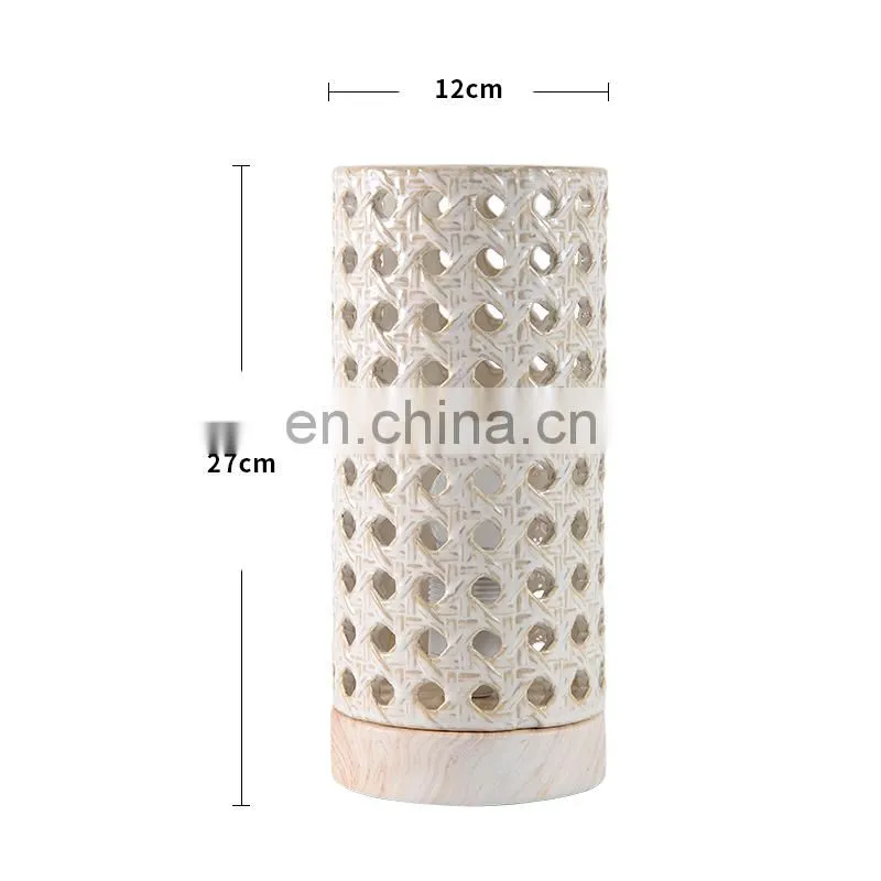Nordic home decoration ceramic LED desk lamp for indoor room