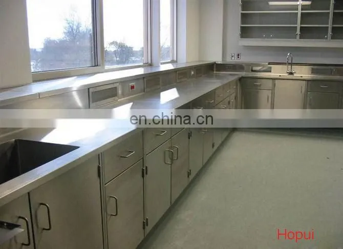 Ho Pui all steel benches lab side table central tables special for chemistry lab used