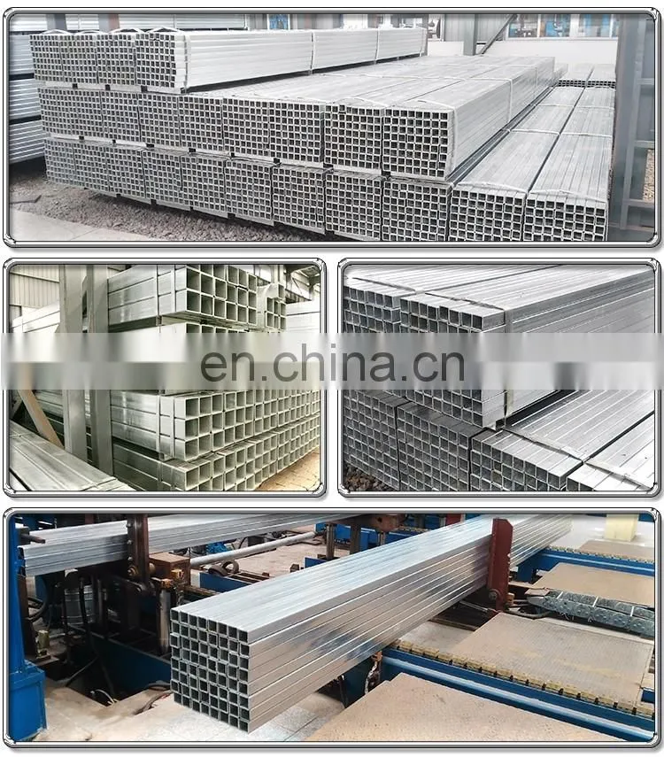 Galvanized square steel pipe, galvanized steel square tube, gi hollow pipe