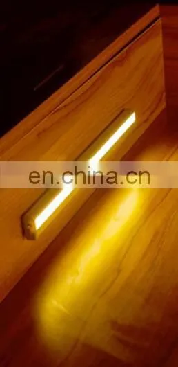 2W USB charging rechargeable motion sensor led wardrobe rail light