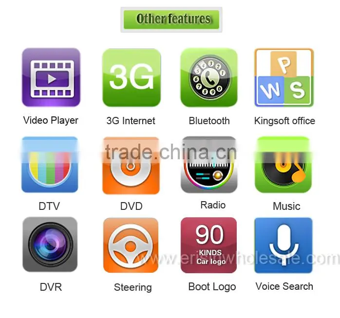 Erisin ES8990A 7" 1 Din Car Autoradio GPS WiFi 3G DVD Player