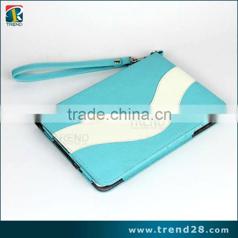 alibaba express folding leather case for ipad mini with belt