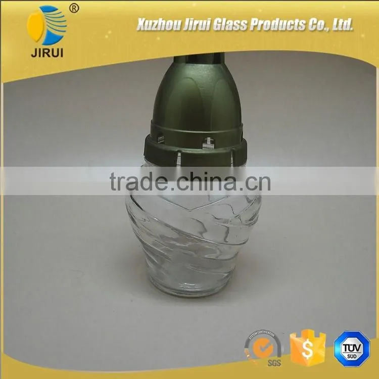 200ml Attractive Knight Shape Clear Glass Food Jar