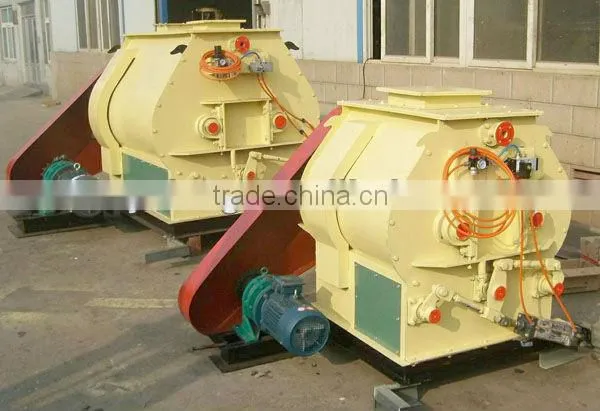 250kg/batch double paddle shaft fertilizer mixer