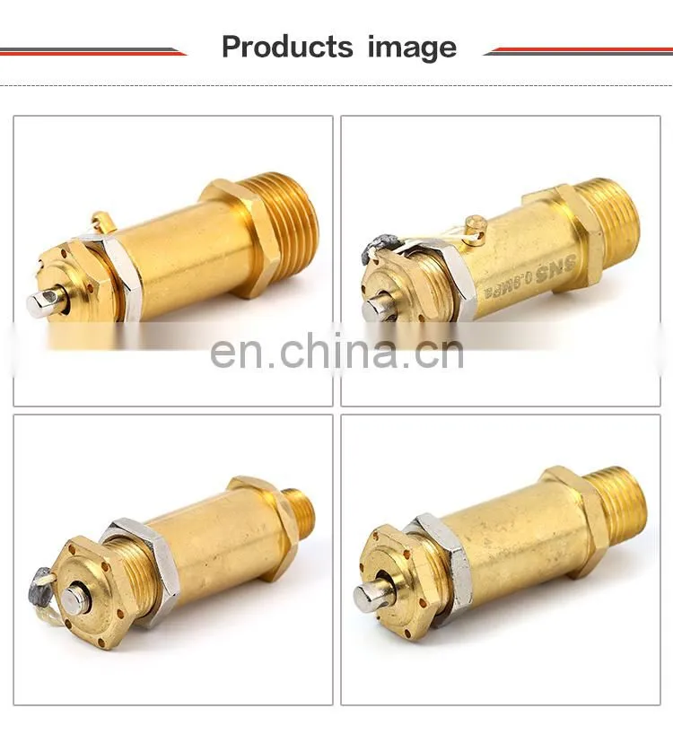 SNS professional air compressor pressure relief safety brass valve