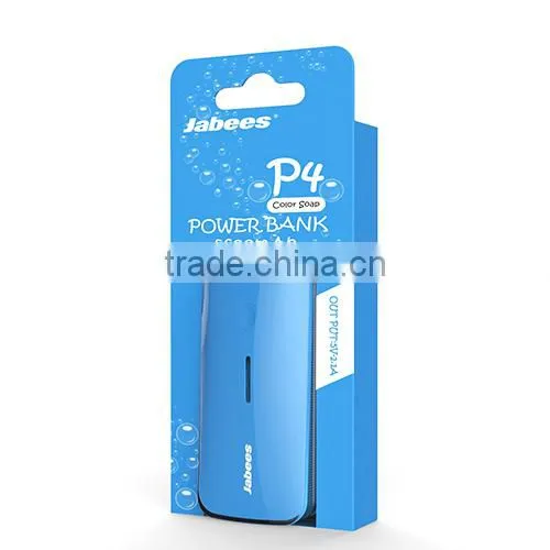China factory for rechargeable slim portable power bank 5600mAh with lithium battery