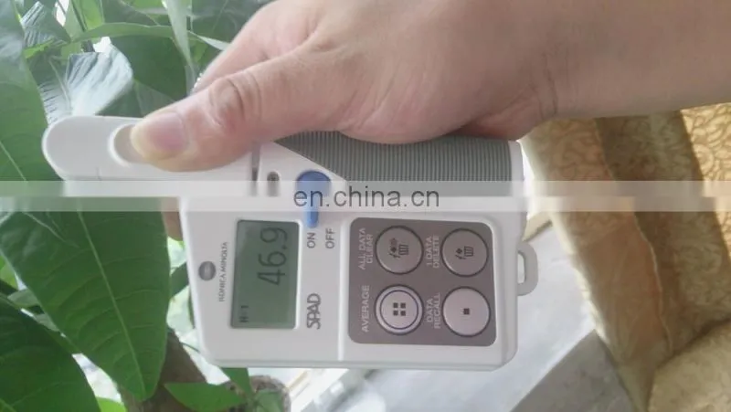 Portable plant content testing spad chlorophyll meter