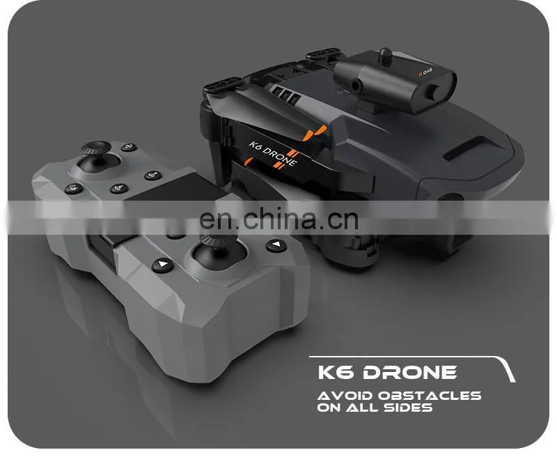 K6 Mini Drone 4K Dual Camera Wifi FPV Four Sides Infrared Obstacle Avoidance Foldable Quadcopter Gifts