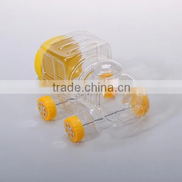 creative design pet candy storage can plastic food container