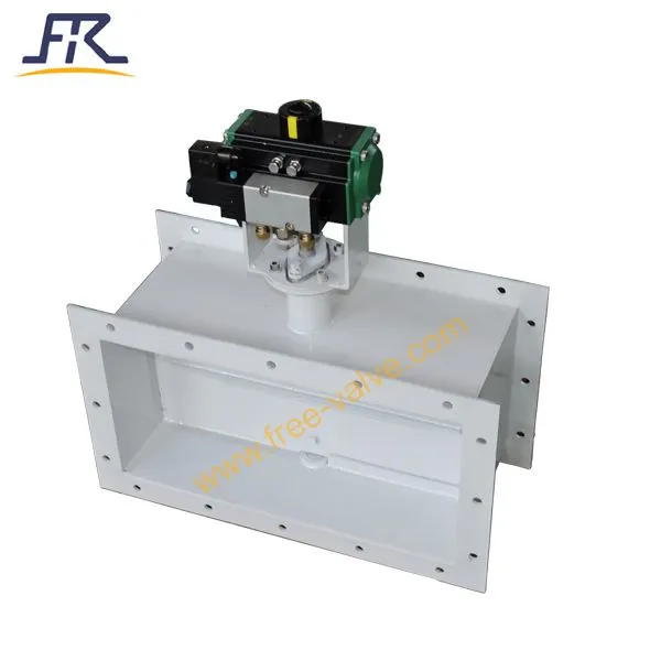 5753 Pneumatic square type butterfly valve