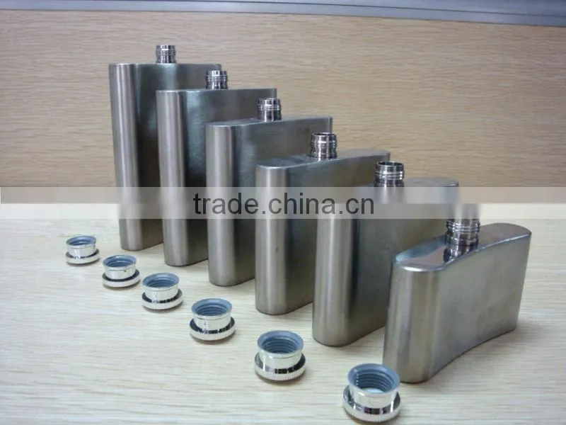 empty stainless steel wine bottle 1oz 2oz 3oz 4oz 5oz 6oz 7oz 8oz