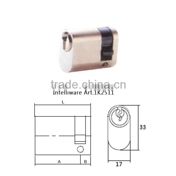 Oval Profile Half Cylinder Lock