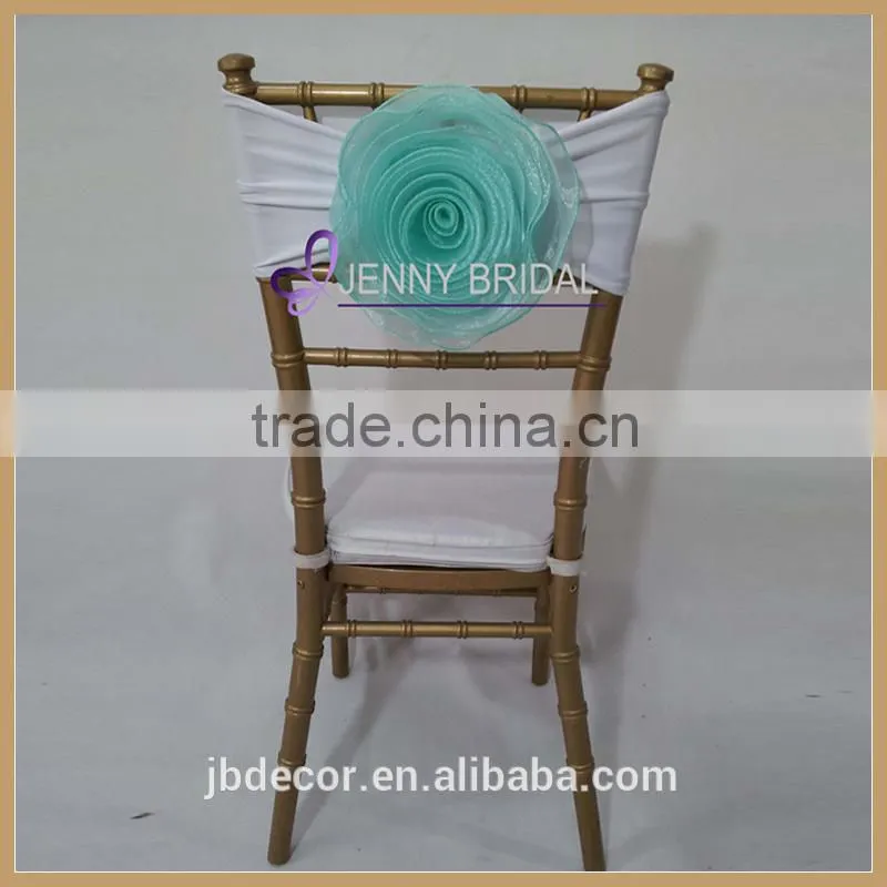 C116(2) from China factory custom green color elastic chair sash with band