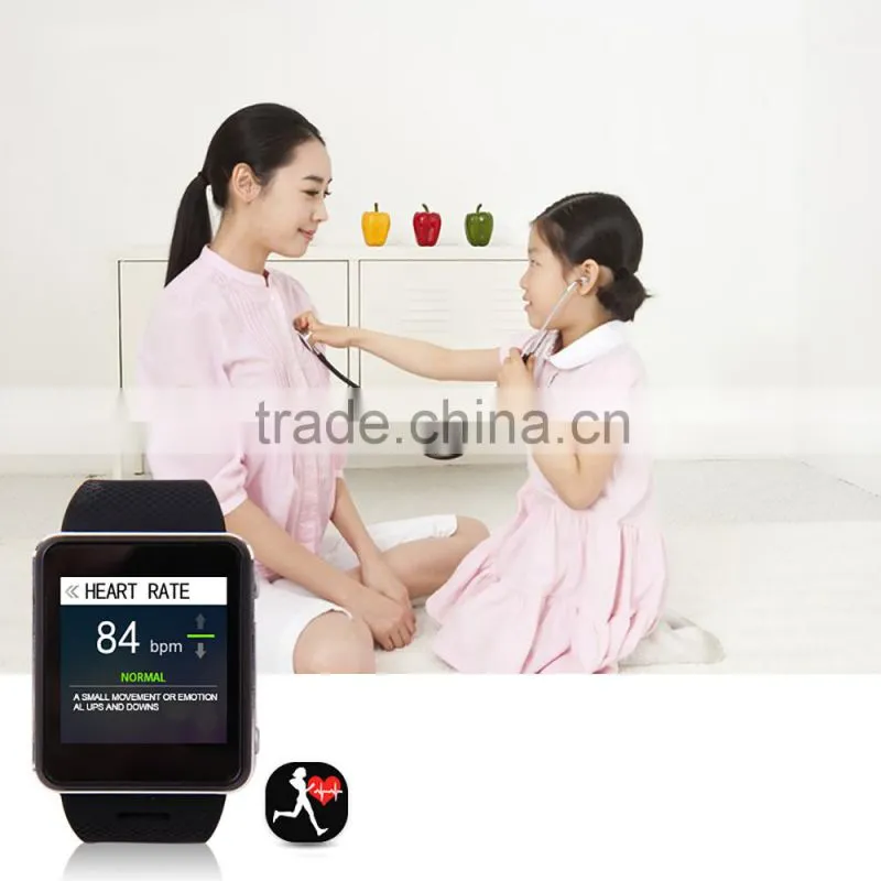 High quality Europe CE ROHS Smart watch with Heart rate monitor and temperature test