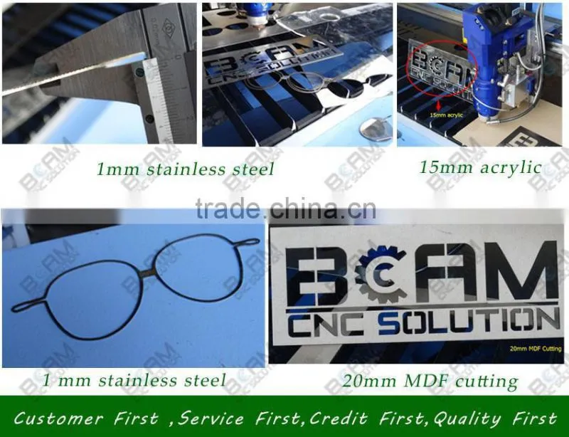 BCAMCNC High precision and working effective laser glass cutting machine laserBCJ13-150W cutting machine for metal and nonmetal