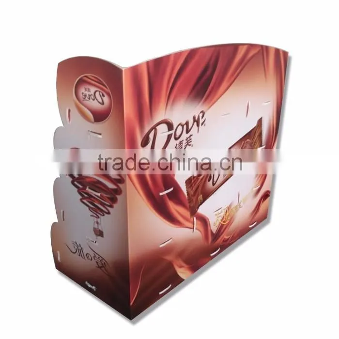 Cardboard Promotional Display Shelf Cardboard Pallet Display For Chocolate