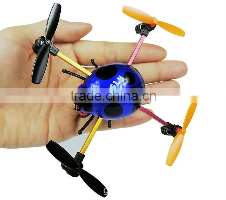 China Manufacture 4 Channels with gyroscope 3D rolling RC Ladybird, 2.4G transmitter