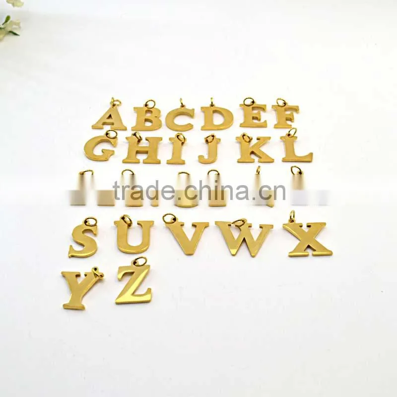 Custom fashion bracelet with 26 letter pendant choose black bead bracelet