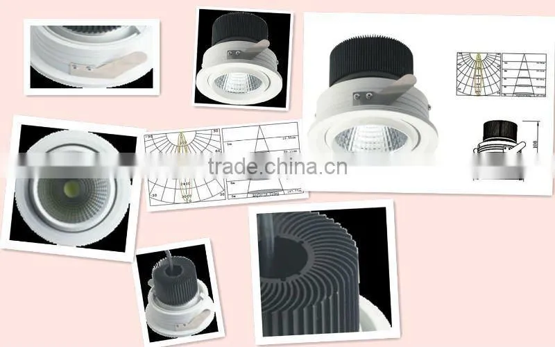 13w 1500lm CE ROHS TUV COB led downlight