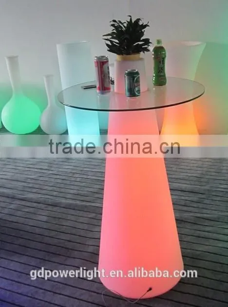 PE Plastic Bar Table with LED light and remote control YXF-50120E