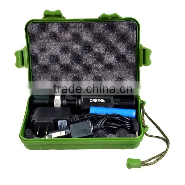 Aluminum Alloy 3W XPE LED Rechargeable LED Police Torch