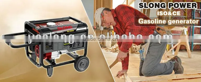 Small natural gas generator key start portable with wheel kit 5kw