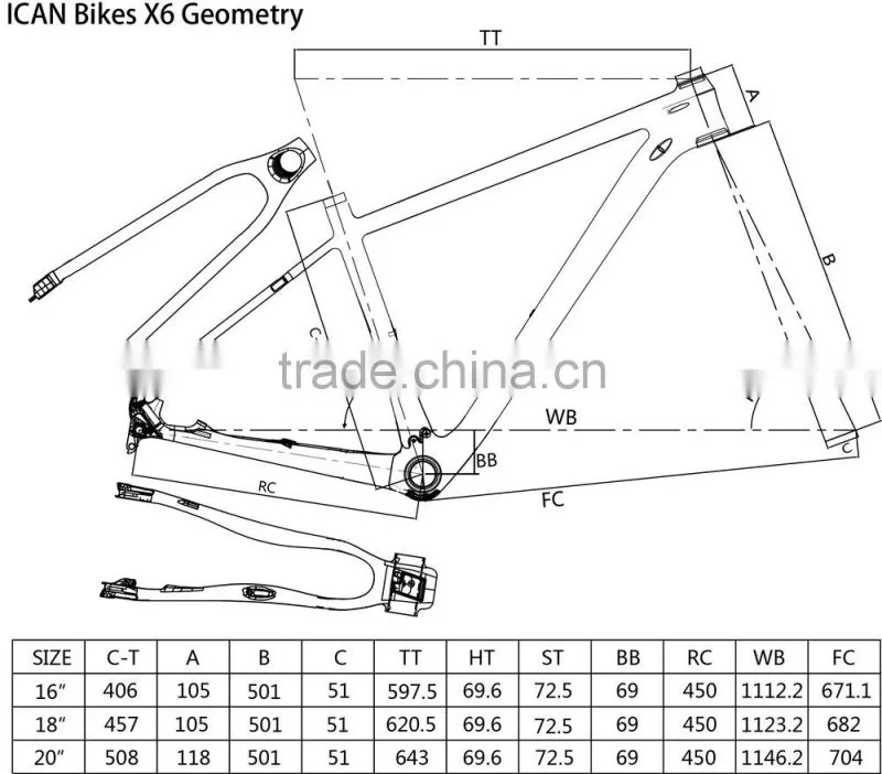 2014 professional carbon mountain frame 29er carbon MTB 29er frame