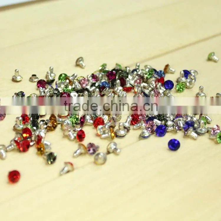 2015 China rivet Brass Rhinestone rivet for wedding dresses