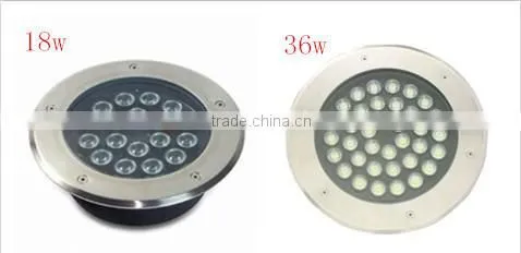 round rgb led inground light with 1w,3w,4w,5w,6w,9w,12w,36w