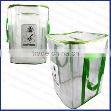 Custom Made Plastic Storage Boxes/ Clear Pvc Ballot Box