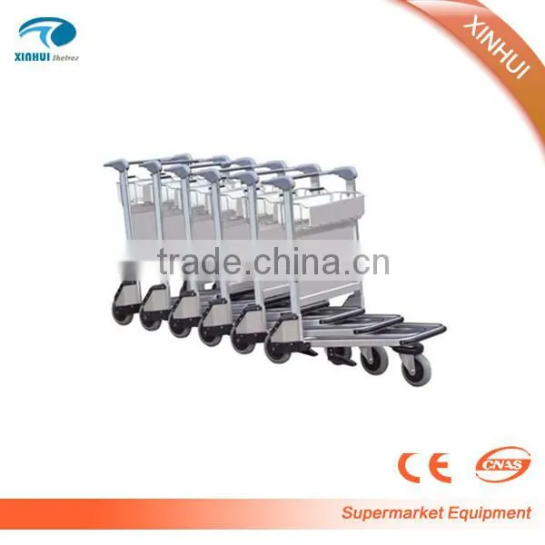 Aluminum Luggage trolley airport hand luggage trolley luggage carrier trolleys