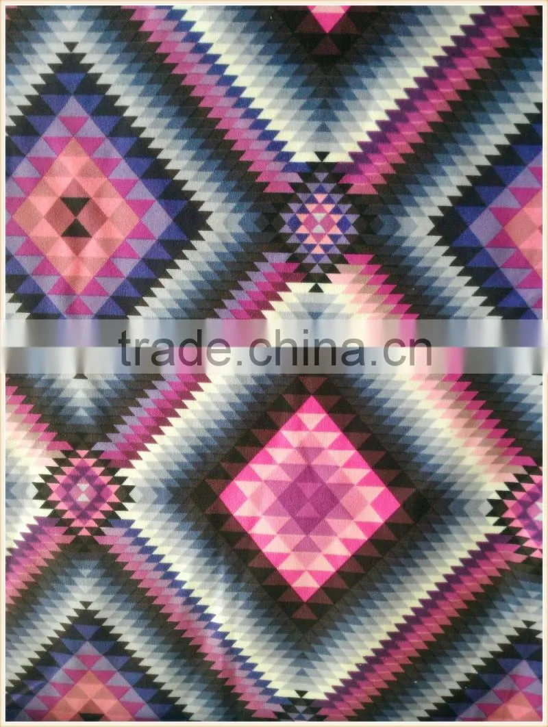 2016 New high quality printing transfer paper fabric with geometric figure design